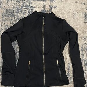 lululemon athletica Black and gold zipper define Jacket